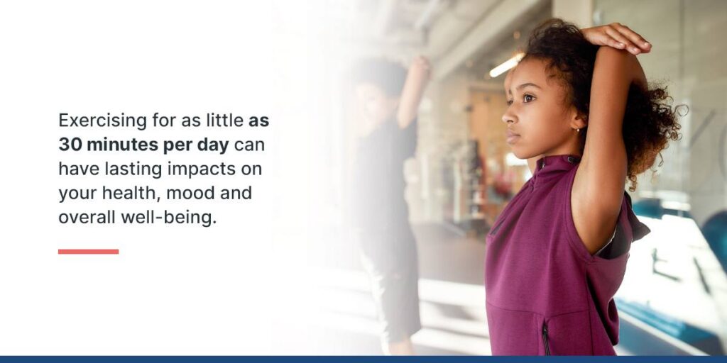 exercise impacts on health mood