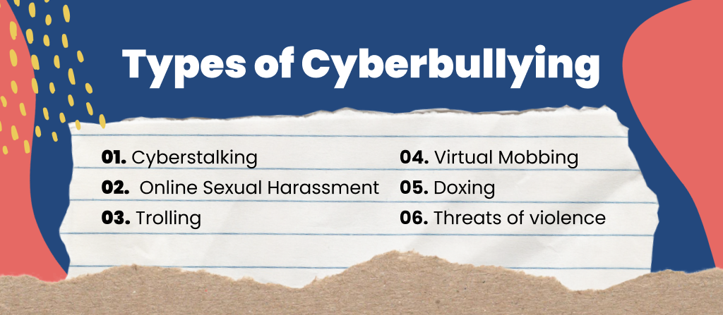 types of cyberbullying